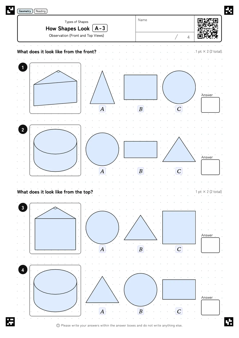 How Shapes Look A-3
