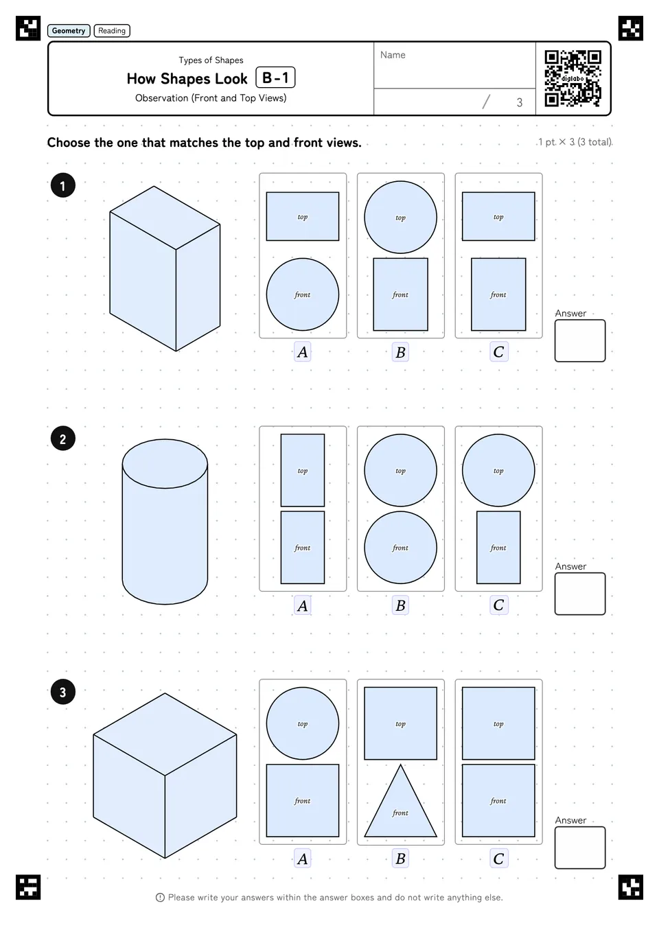 How Shapes Look B-1