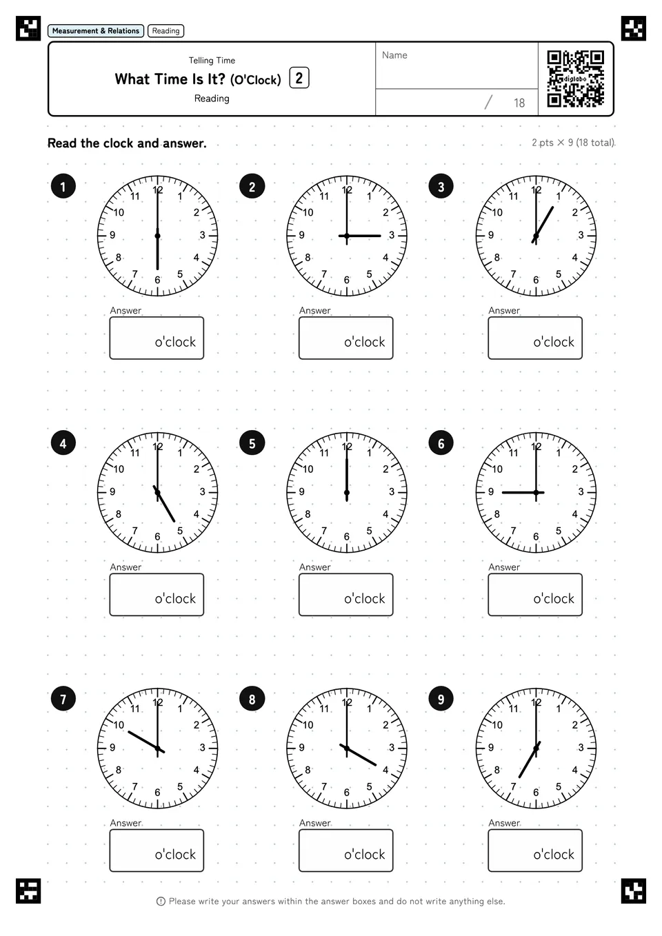 What Time Is It? (O'Clock) 2