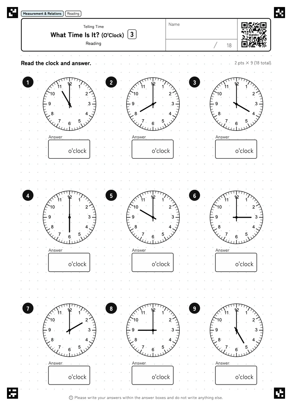 What Time Is It? (O'Clock) 3