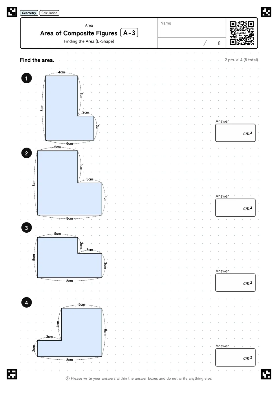 Area of Composite Figures A-3