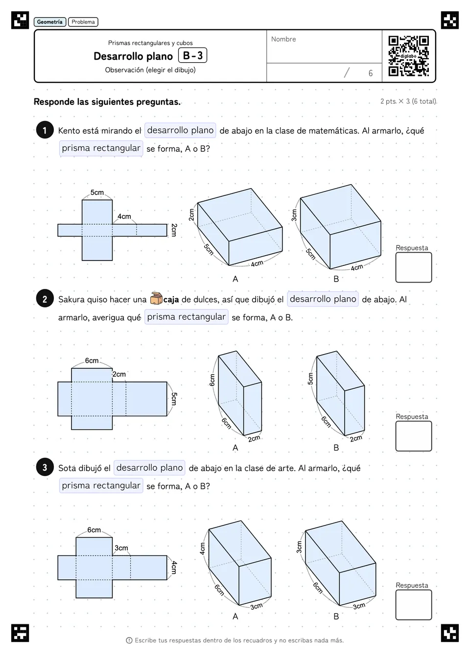 Desarrollo plano B-3