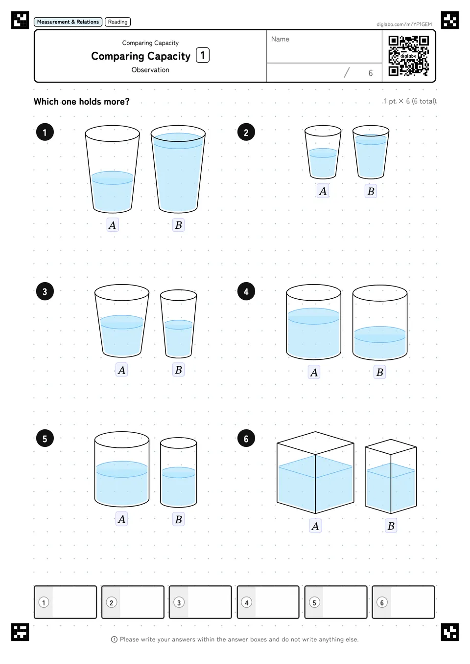 Comparing Capacity 1
