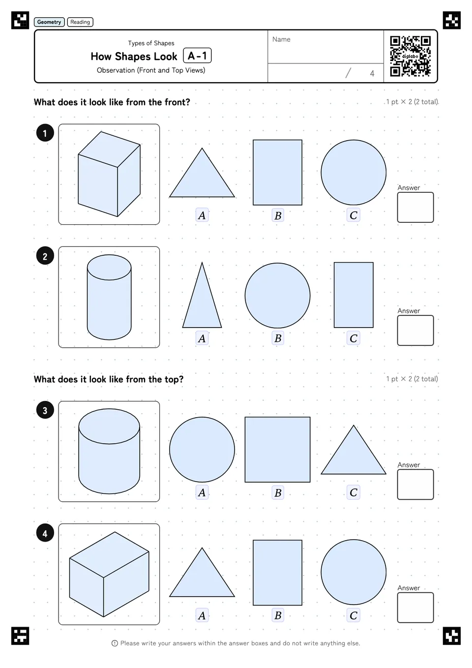 How Shapes Look A-1