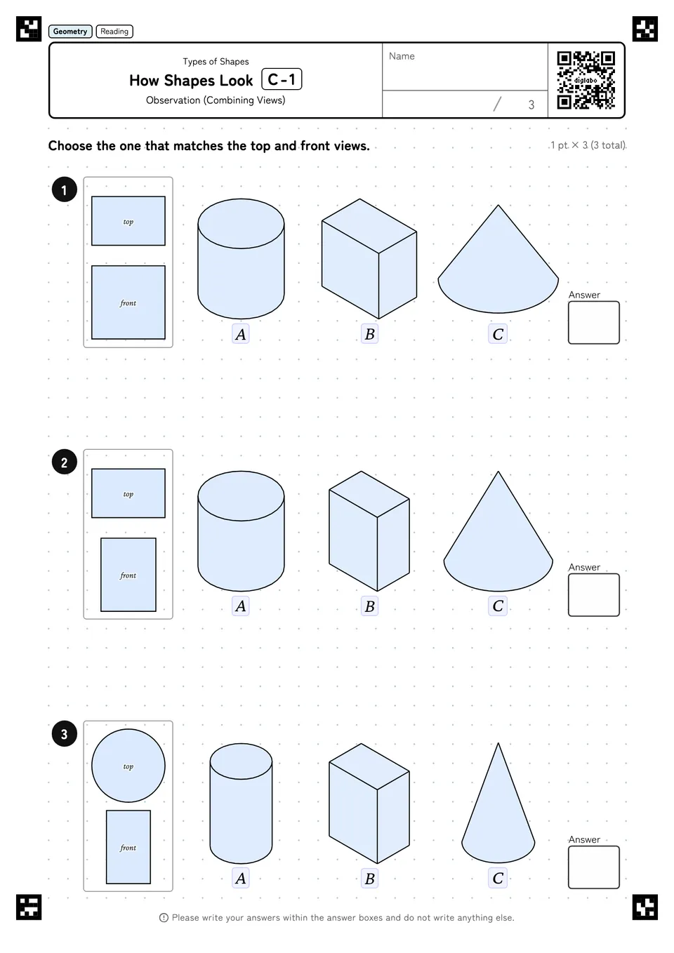 How Shapes Look C-1