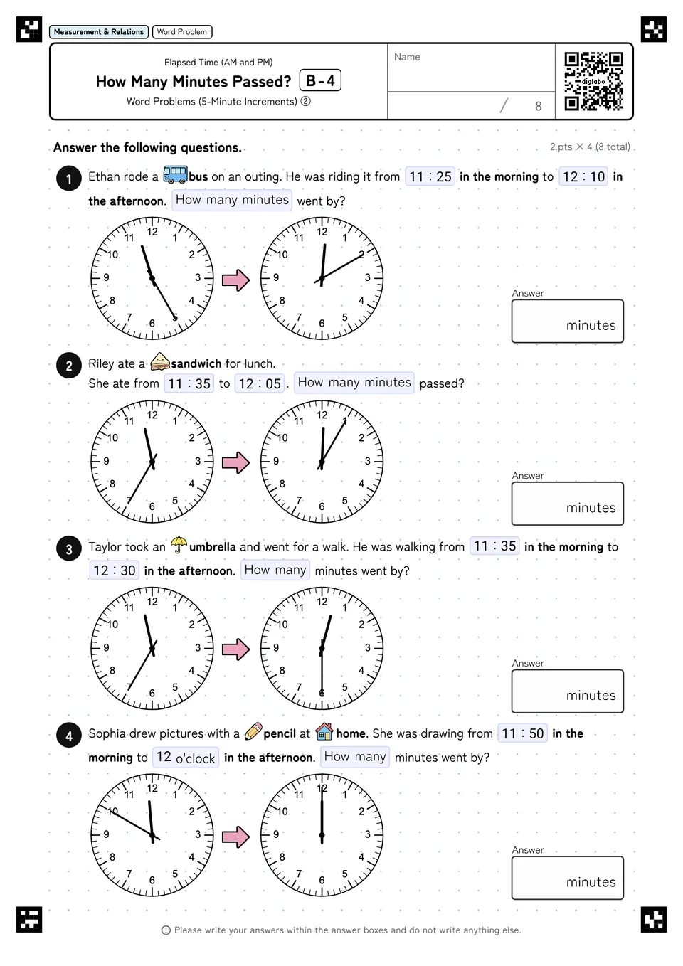 How Many Minutes Passed? B-4