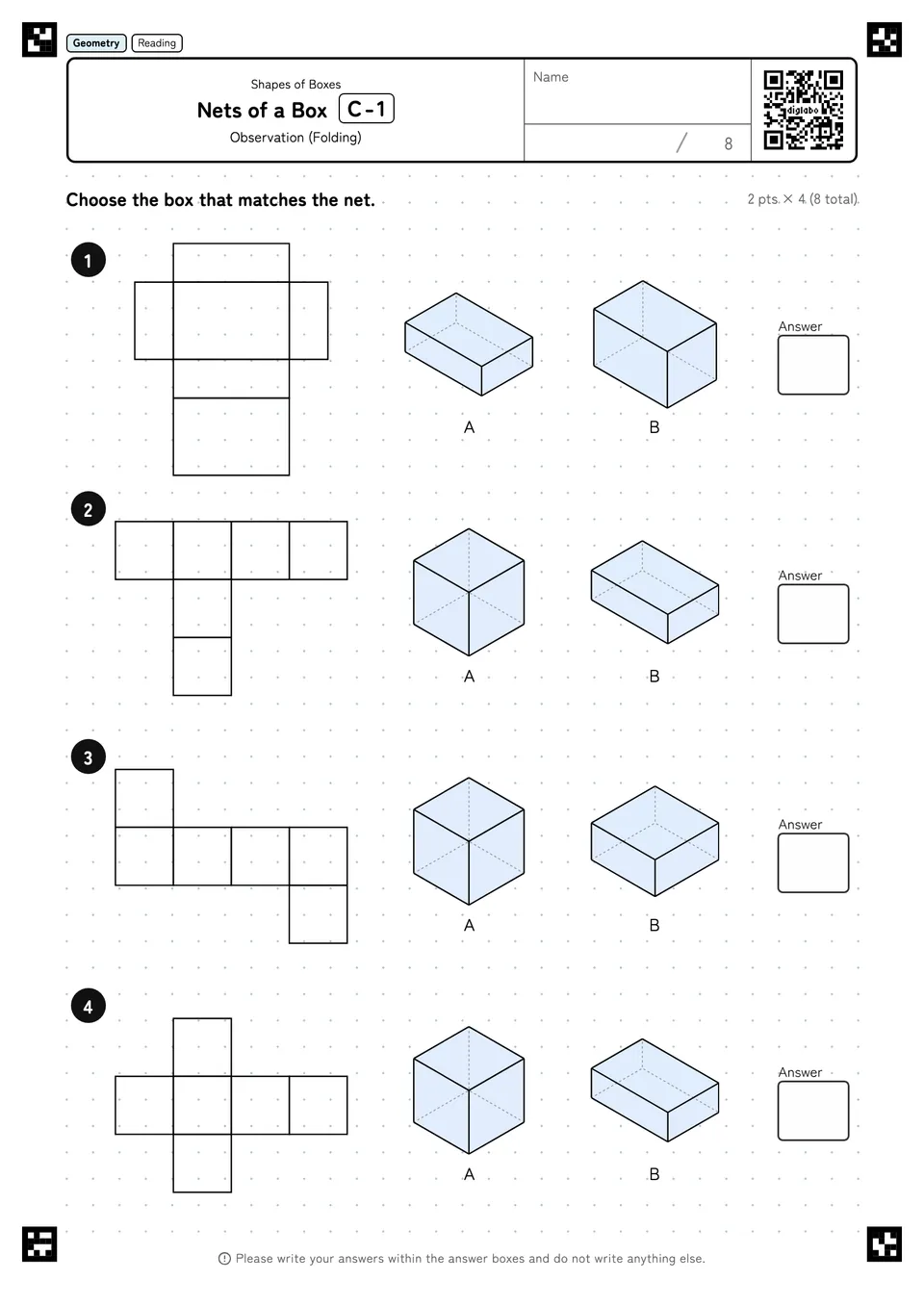 Nets of a Box C-1