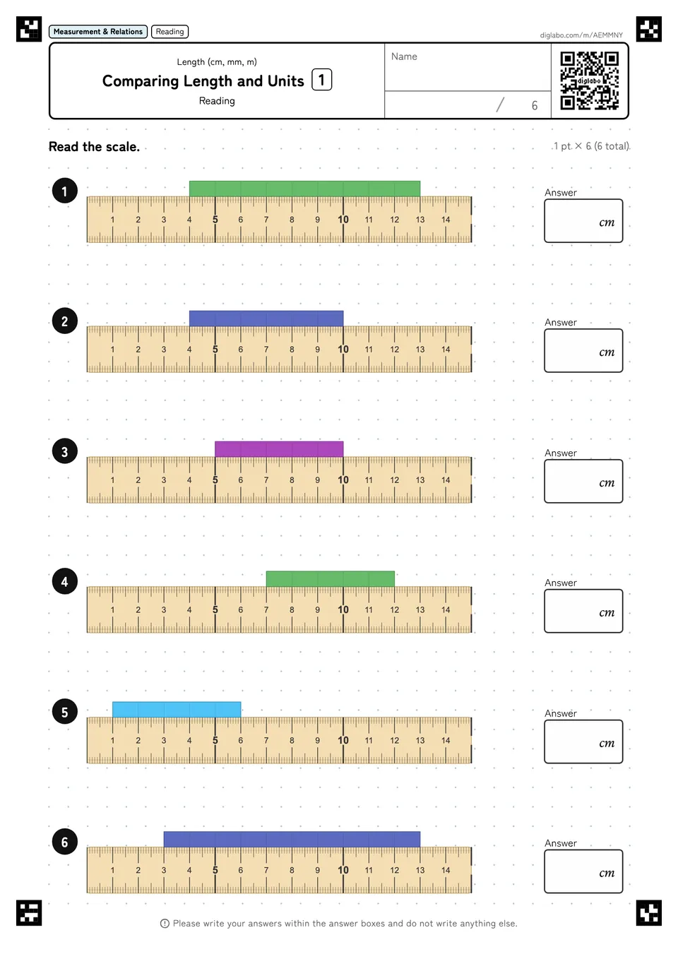 Comparing Length and Units 1