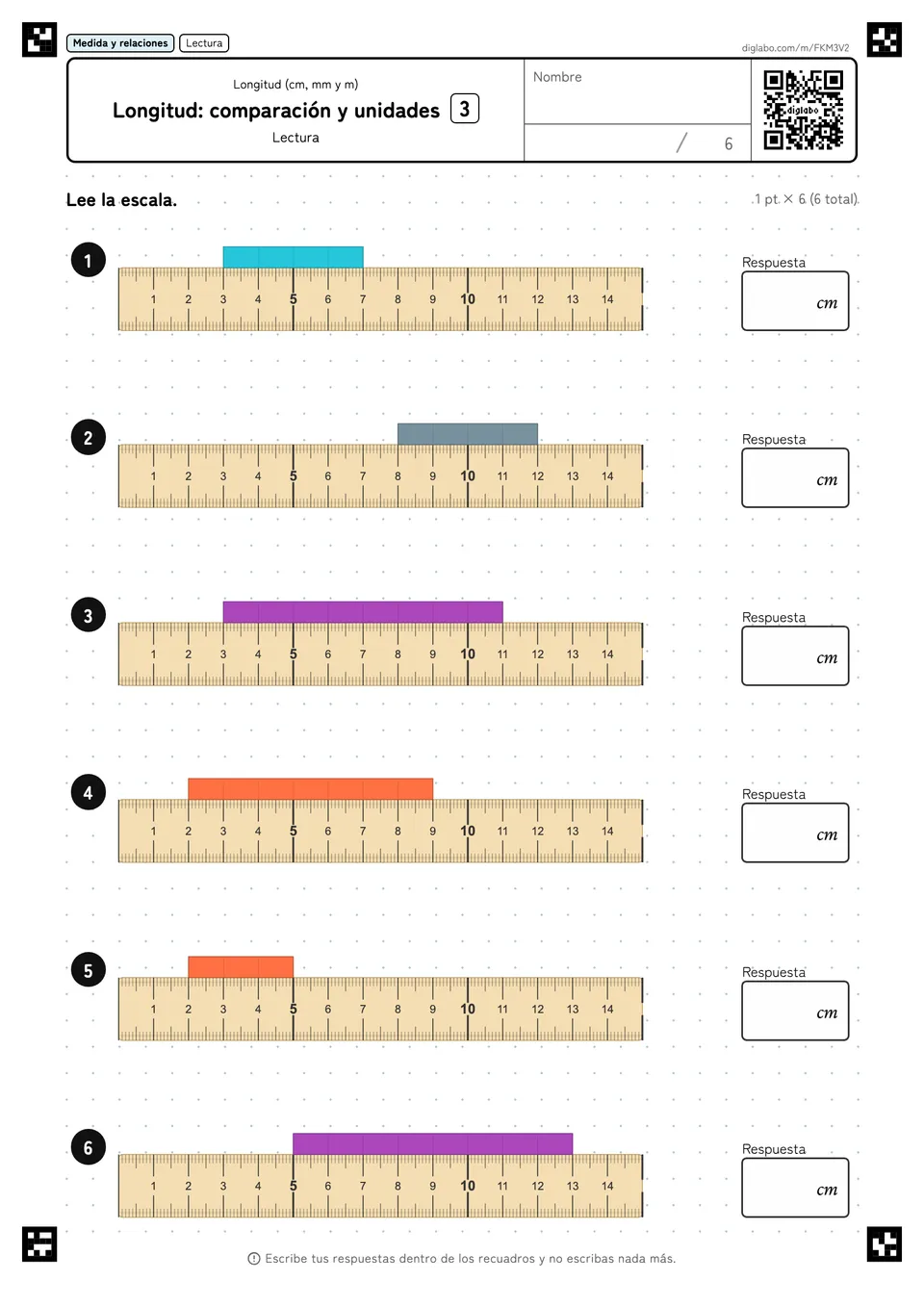 Longitud: comparación y unidades 3