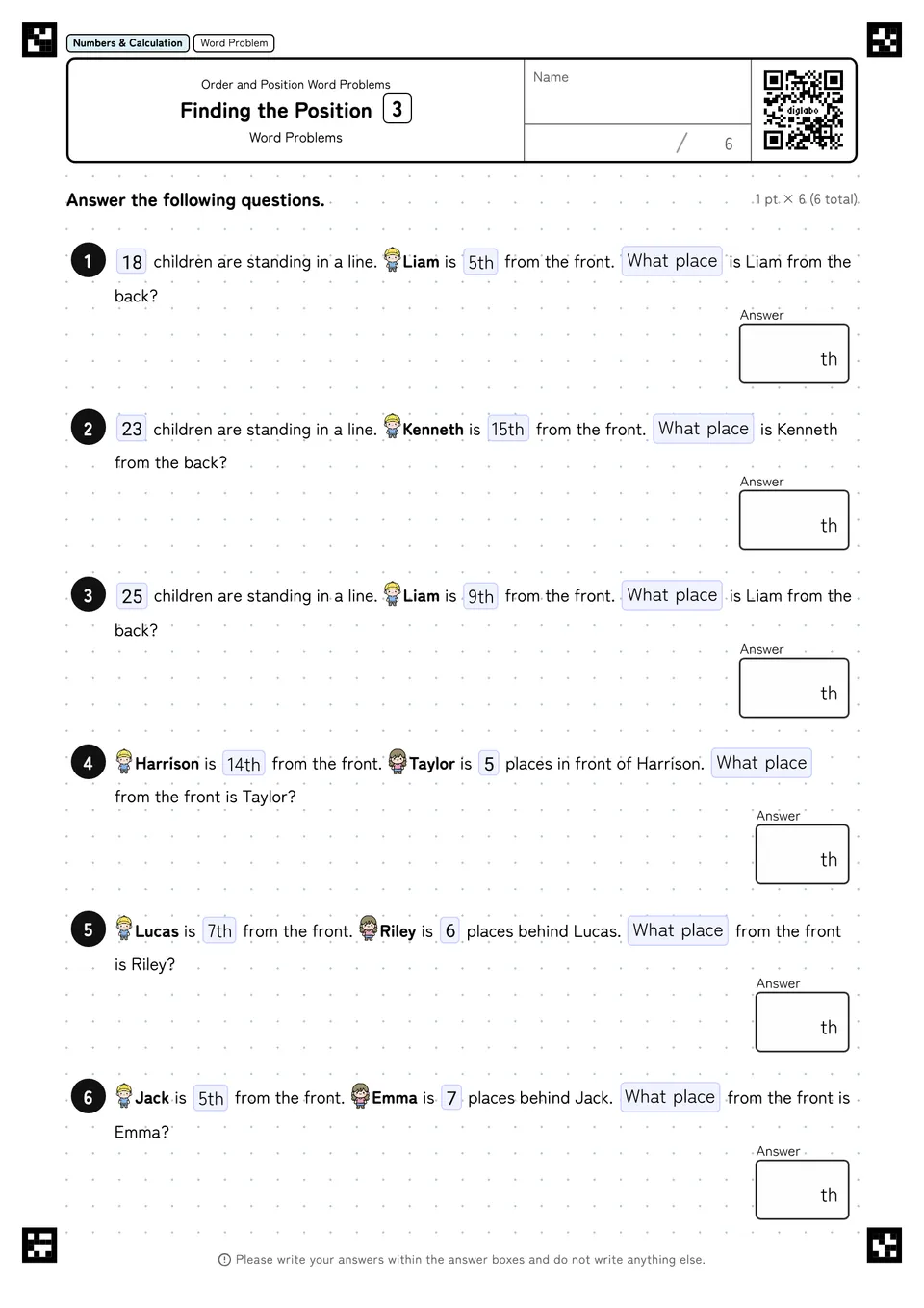 Finding the Position 3