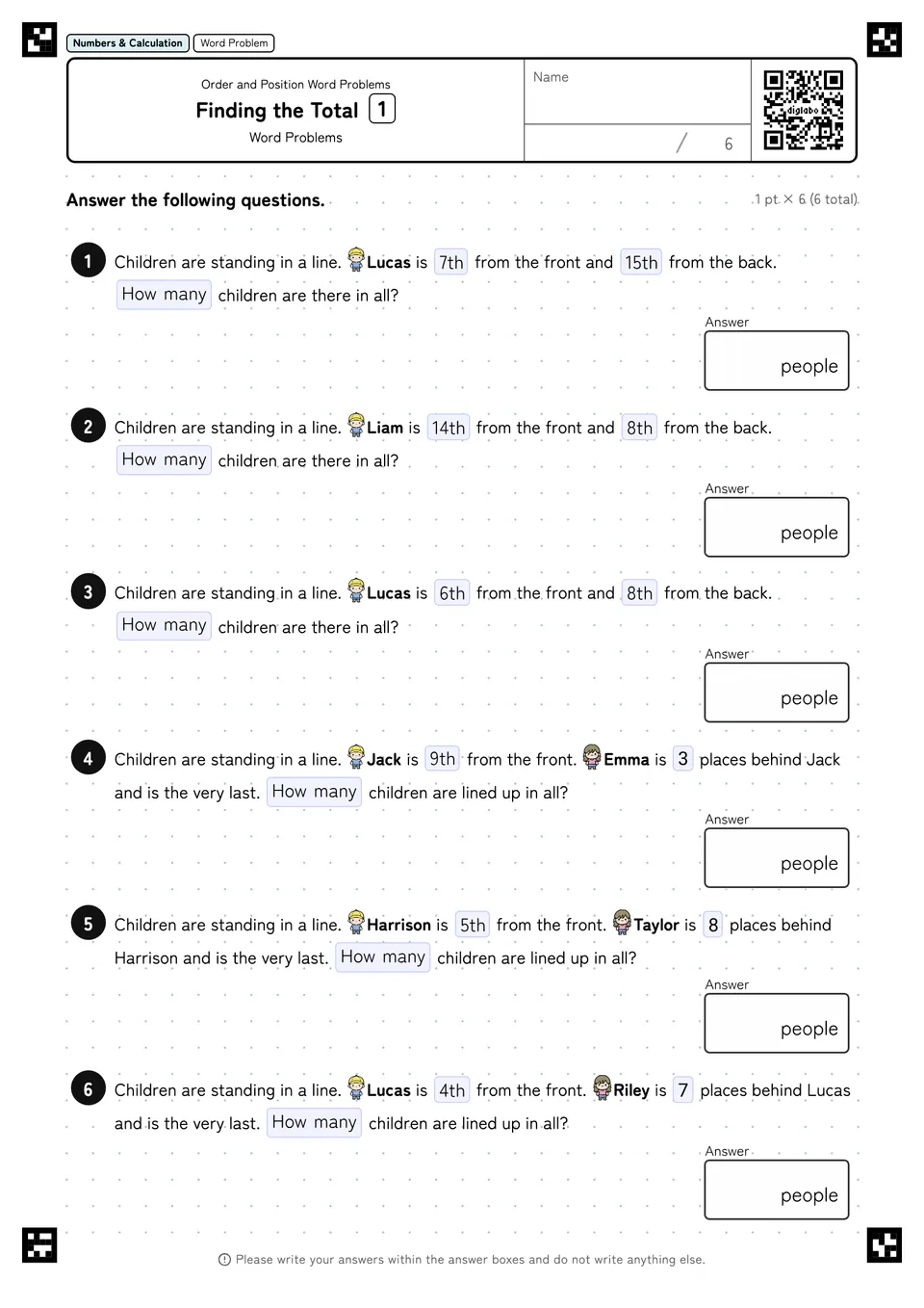 Finding the Total 1