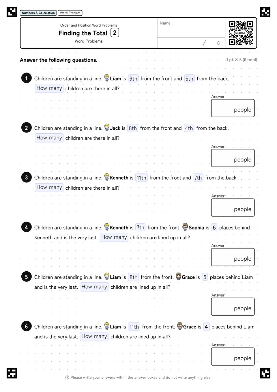 Finding the Total 2