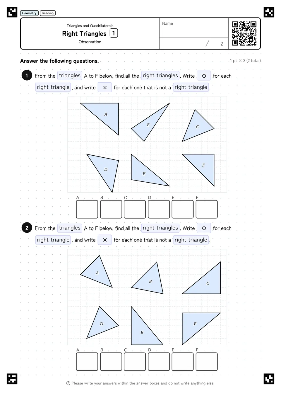 Right Triangles 1