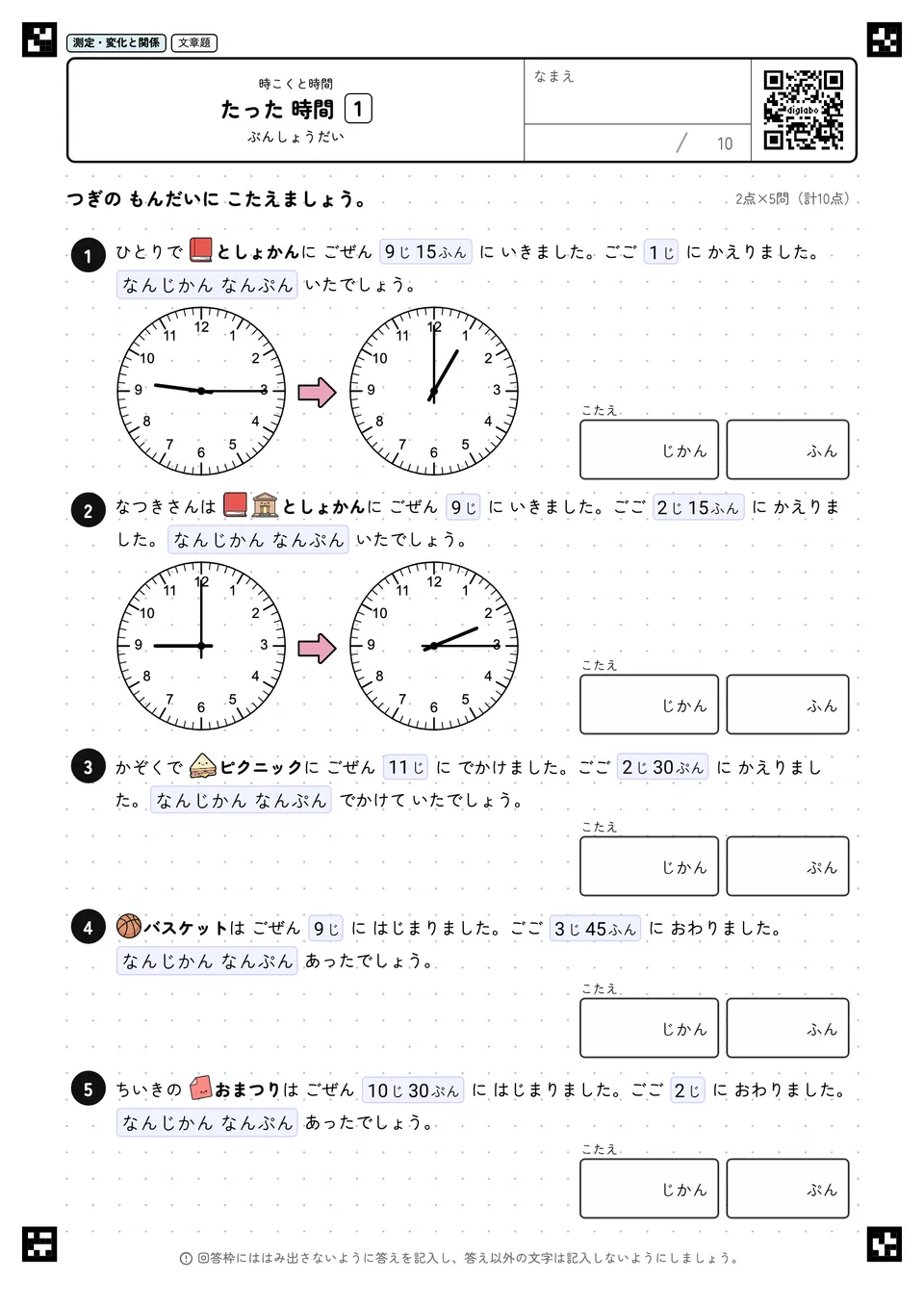 たった 時間 1