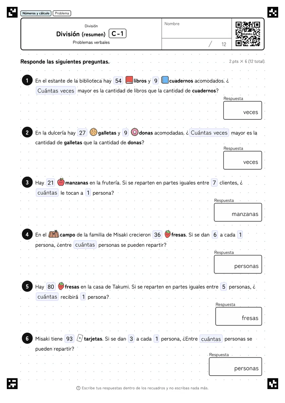 División (resumen) C-1
