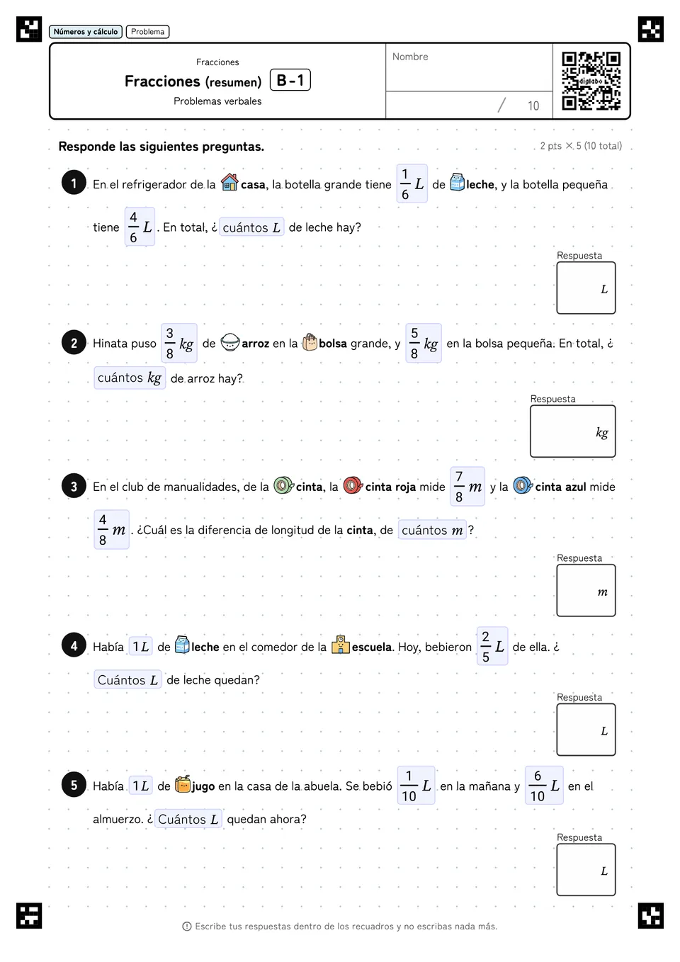 Fracciones (resumen) B-1