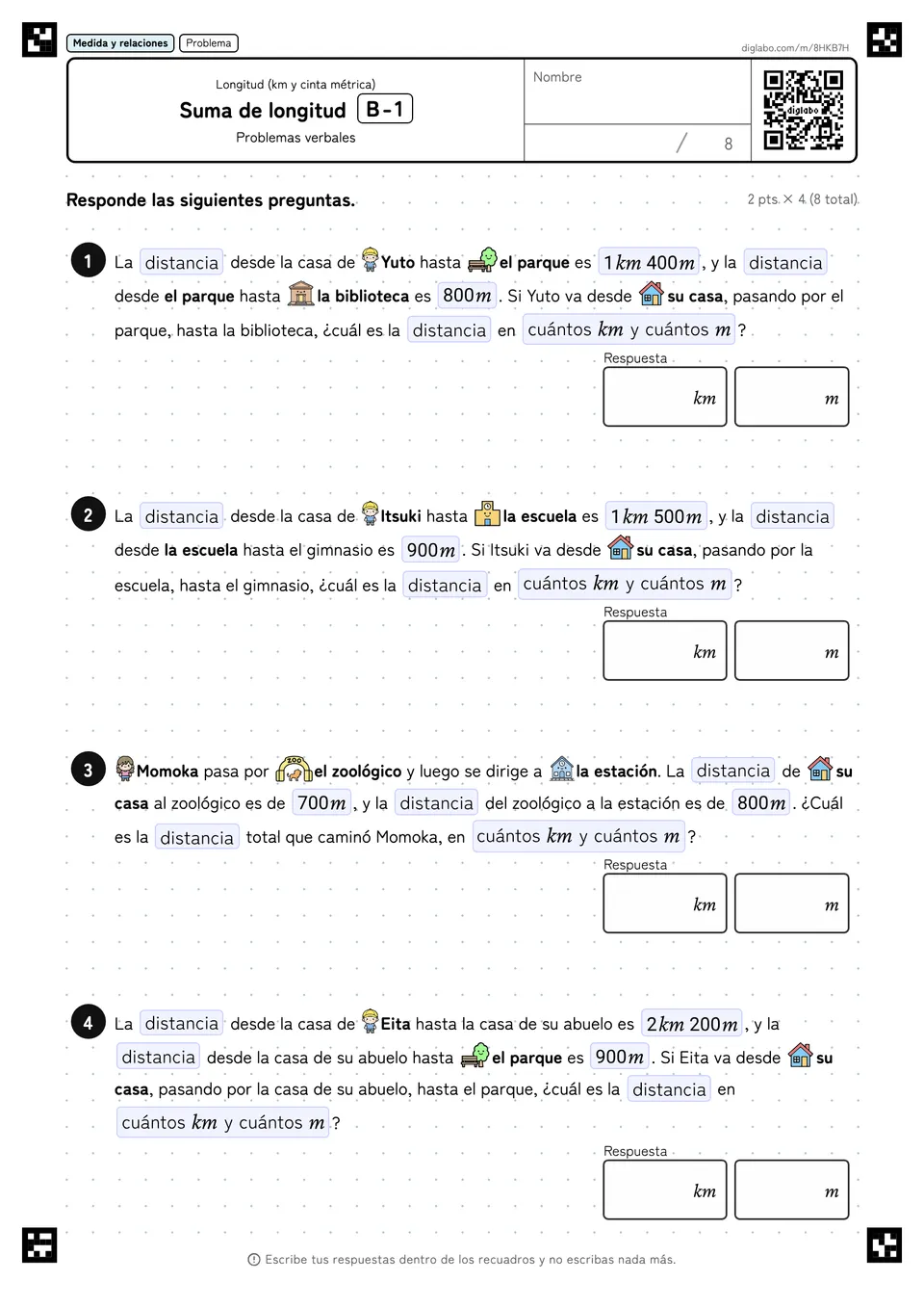 Suma de longitud B-1