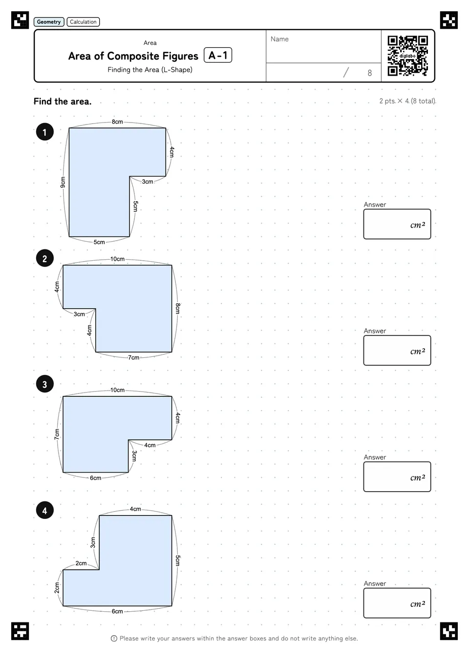 Area of Composite Figures A-1