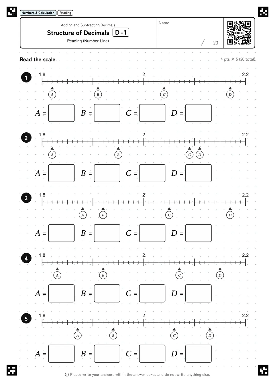 Structure of Decimals D-1