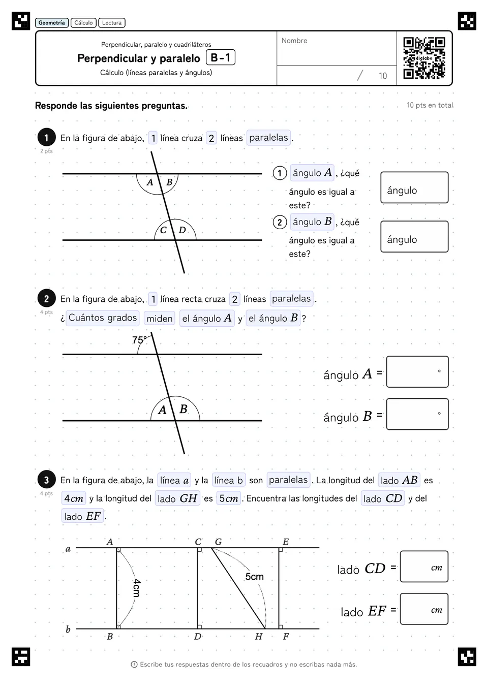 Perpendicular y paralelo B-1
