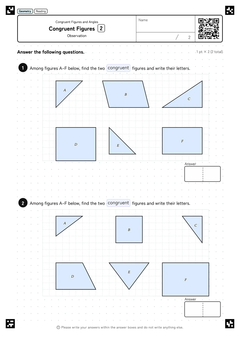 Congruent Figures 2