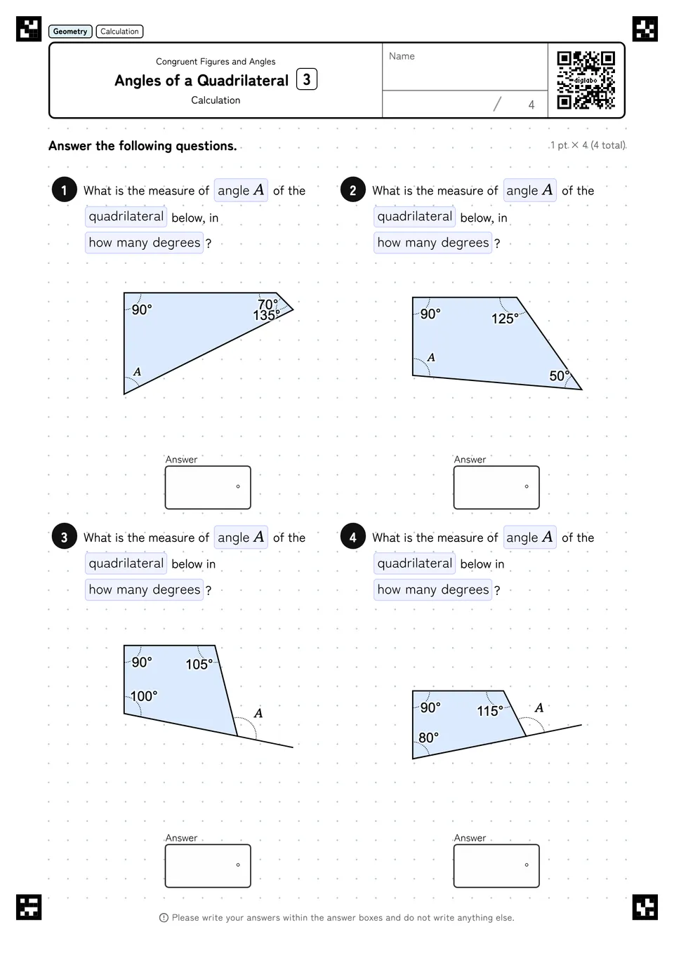 Angles of a Quadrilateral 3