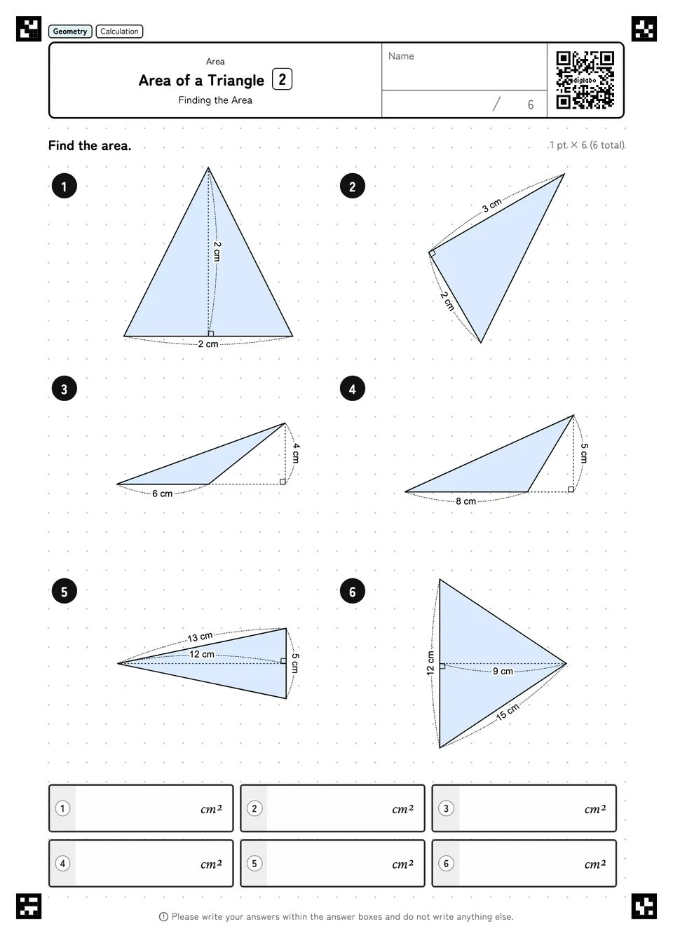 Area of a Triangle 2