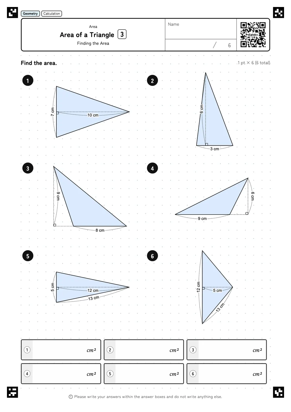Area of a Triangle 3
