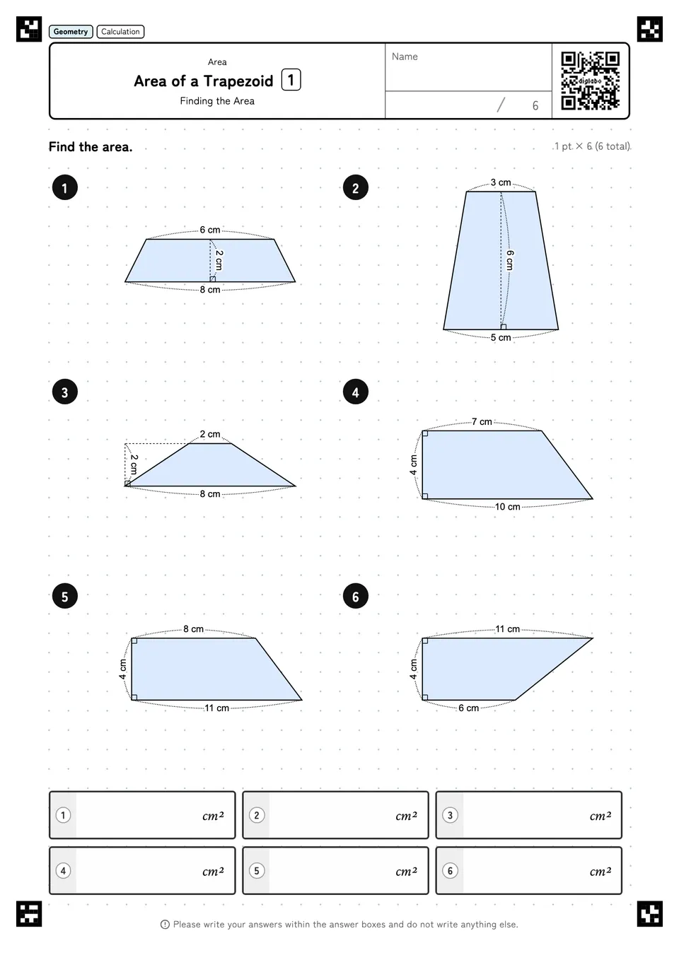 Area of a Trapezoid 1