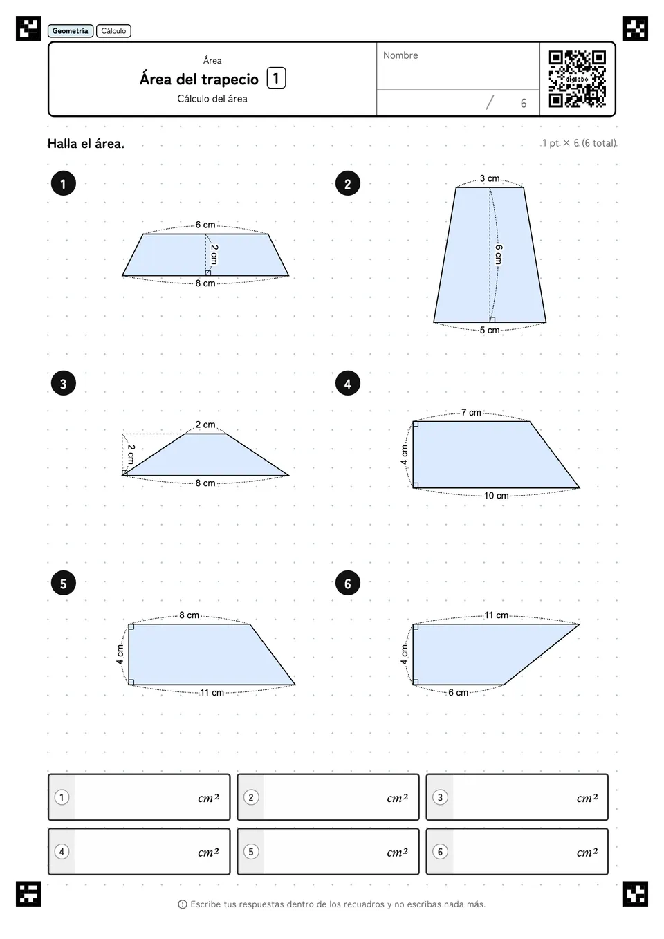 Área del trapecio 1