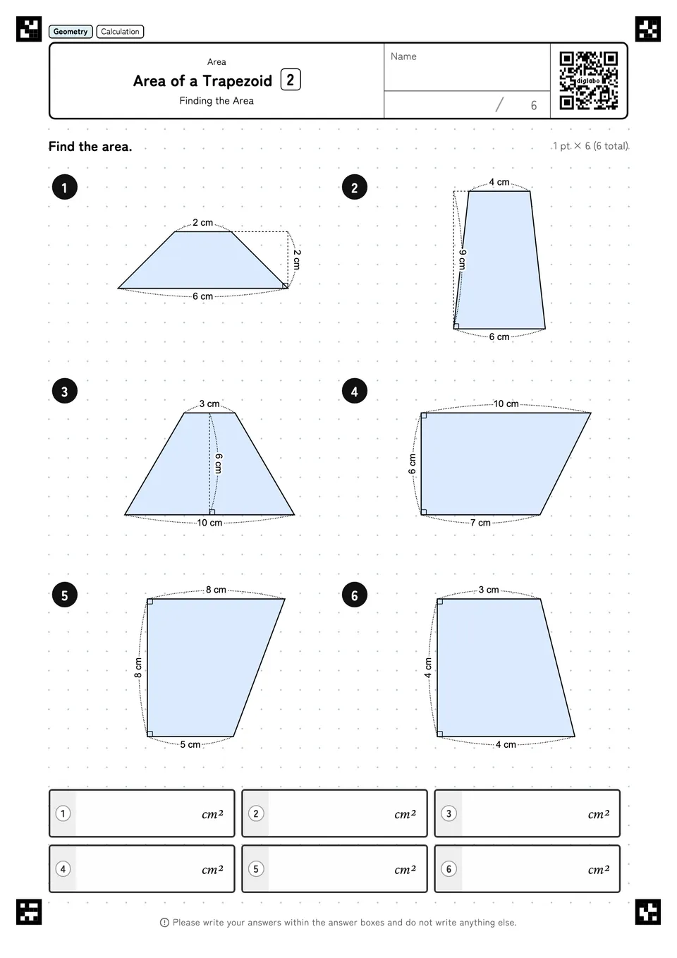 Area of a Trapezoid 2