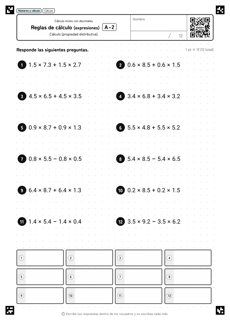 Reglas de cálculo (expresiones) A-2