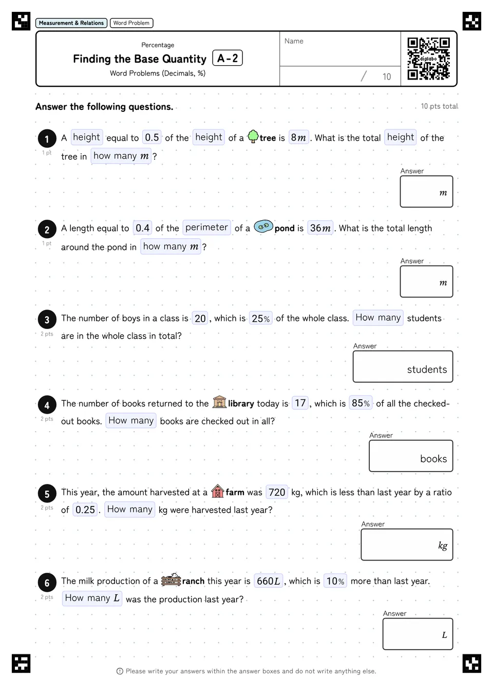 Finding the Base Quantity A-2