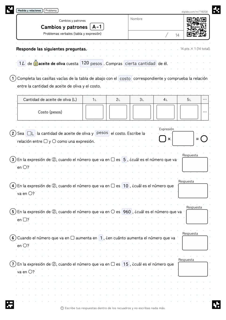 Cambios y patrones A-1