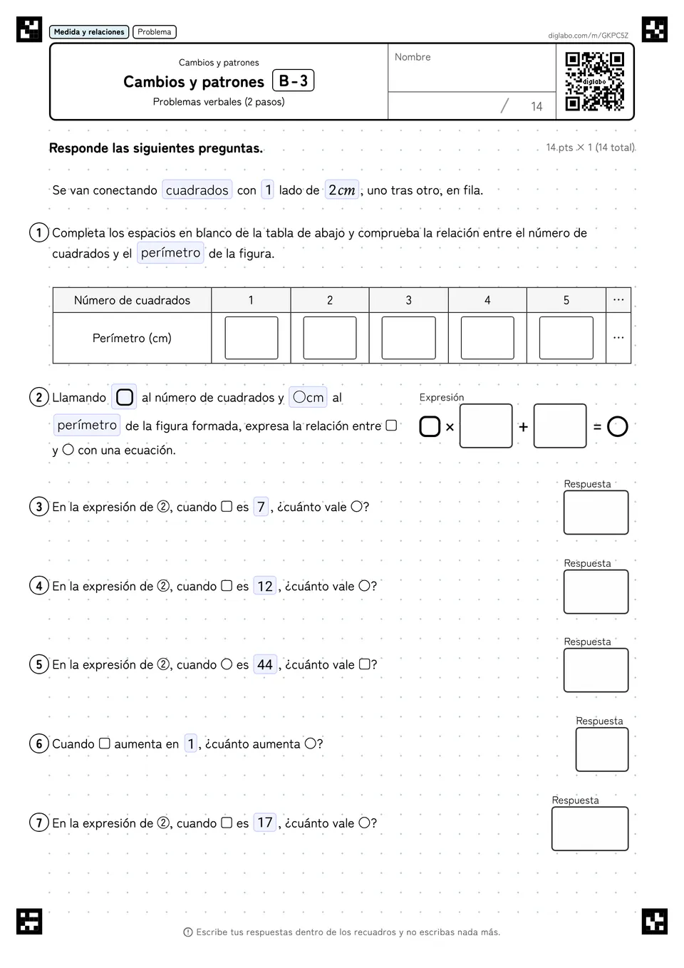 Cambios y patrones B-3