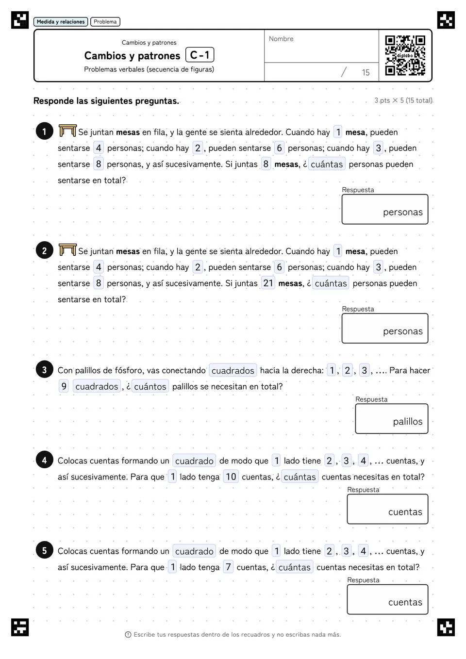 Cambios y patrones C-1