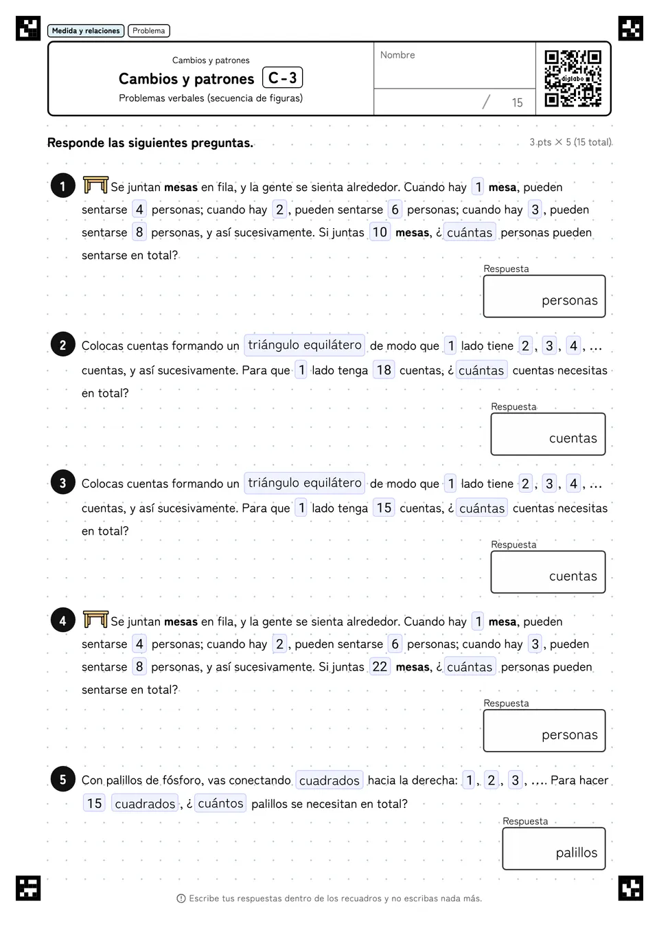 Cambios y patrones C-3