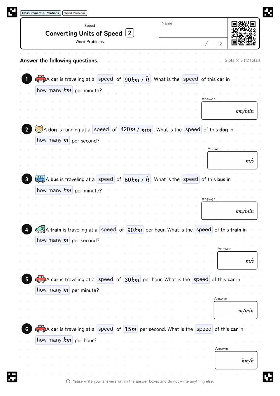 Converting Units of Speed 2