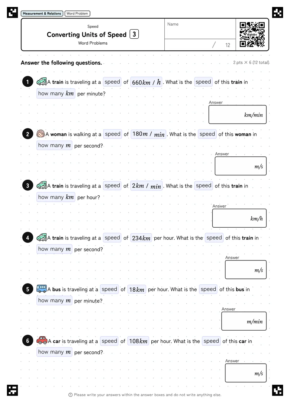 Converting Units of Speed 3