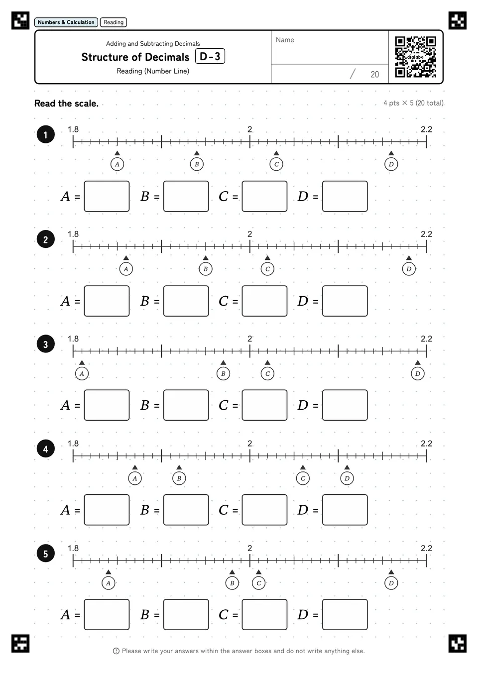 Structure of Decimals D-3