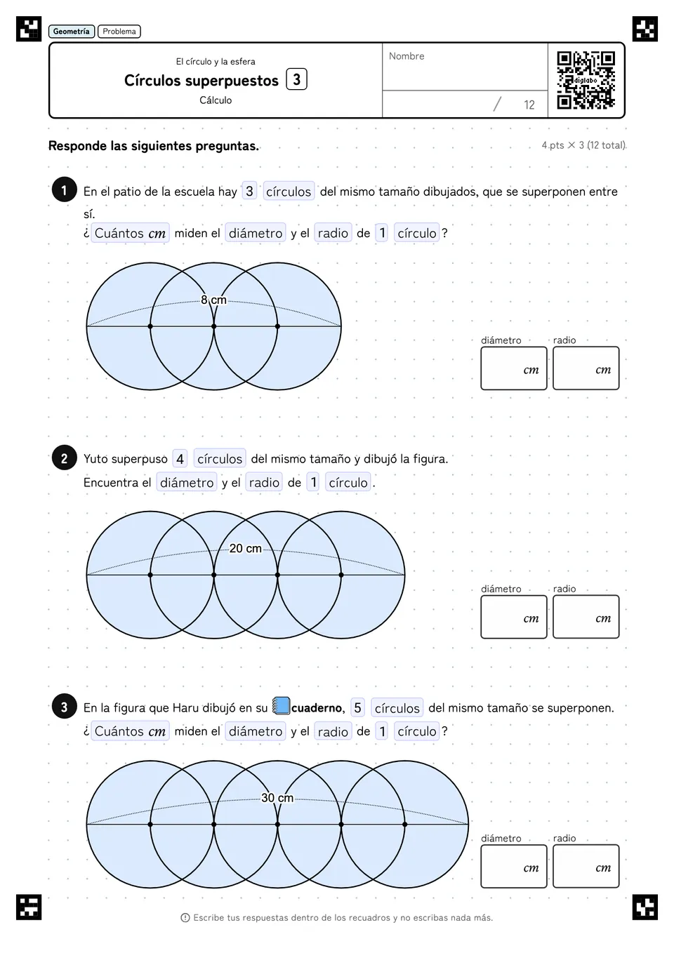 Círculos superpuestos 3