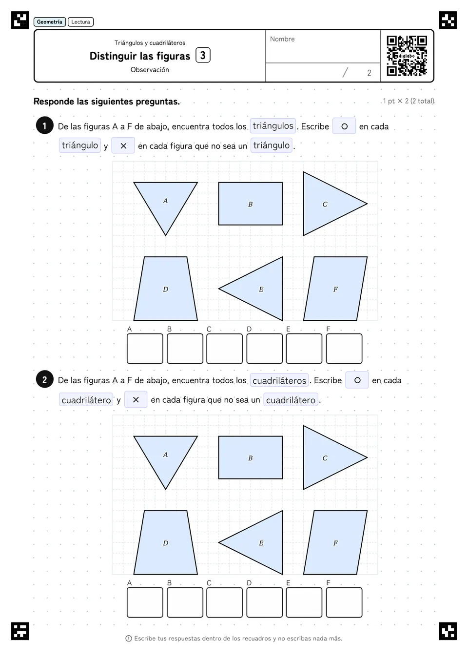 Distinguir las figuras 3