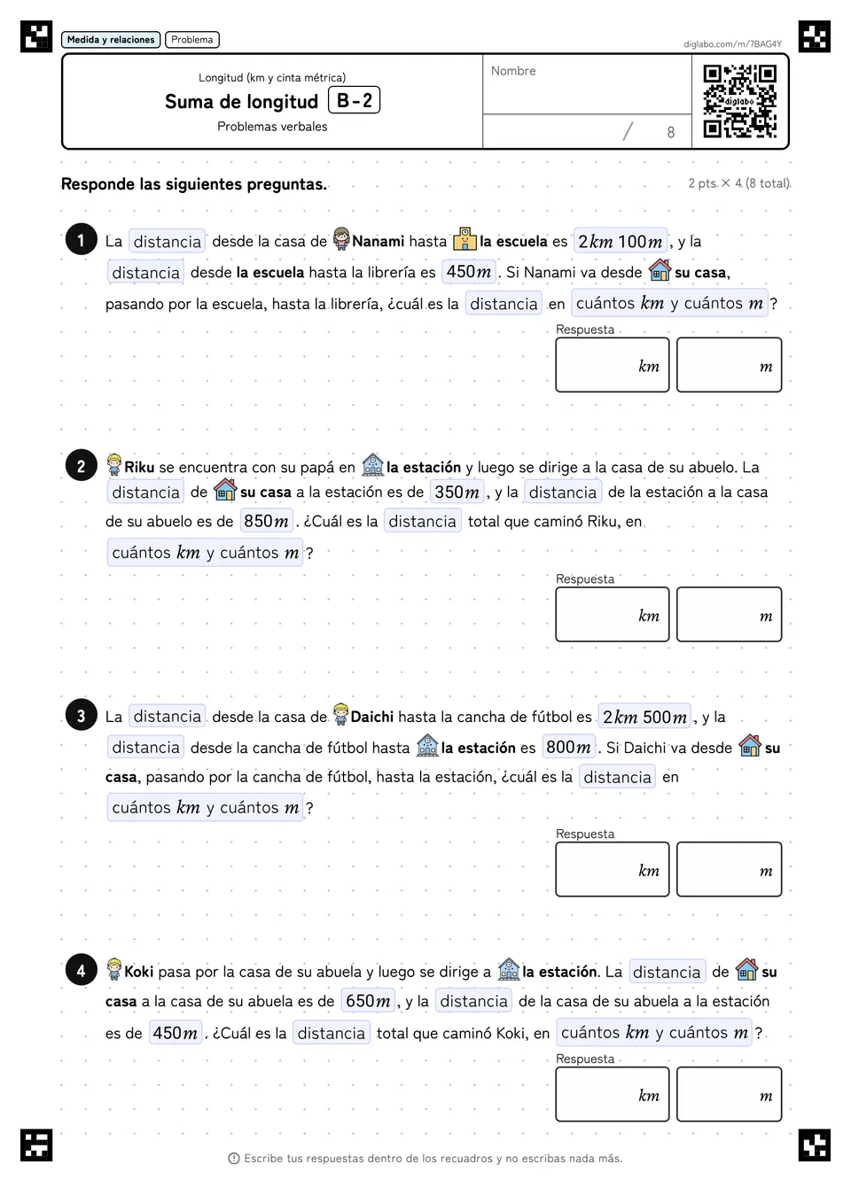 Suma de longitud B-2