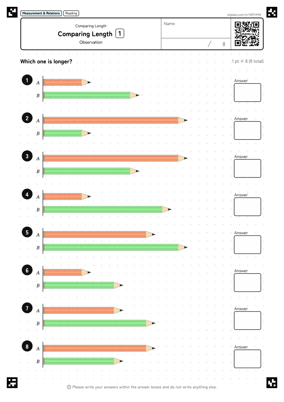 Comparing Length 1