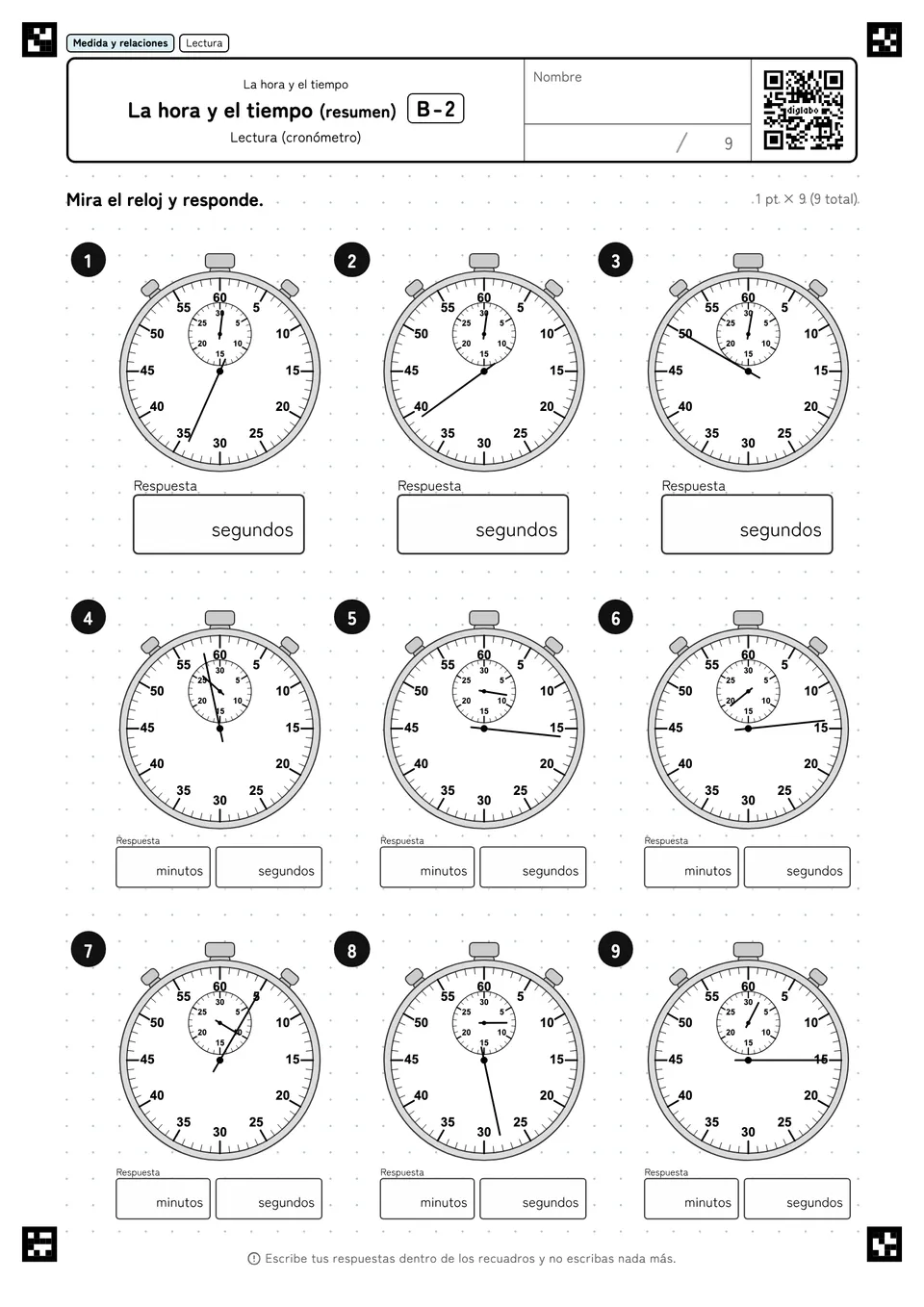 La hora y el tiempo (resumen) B-2