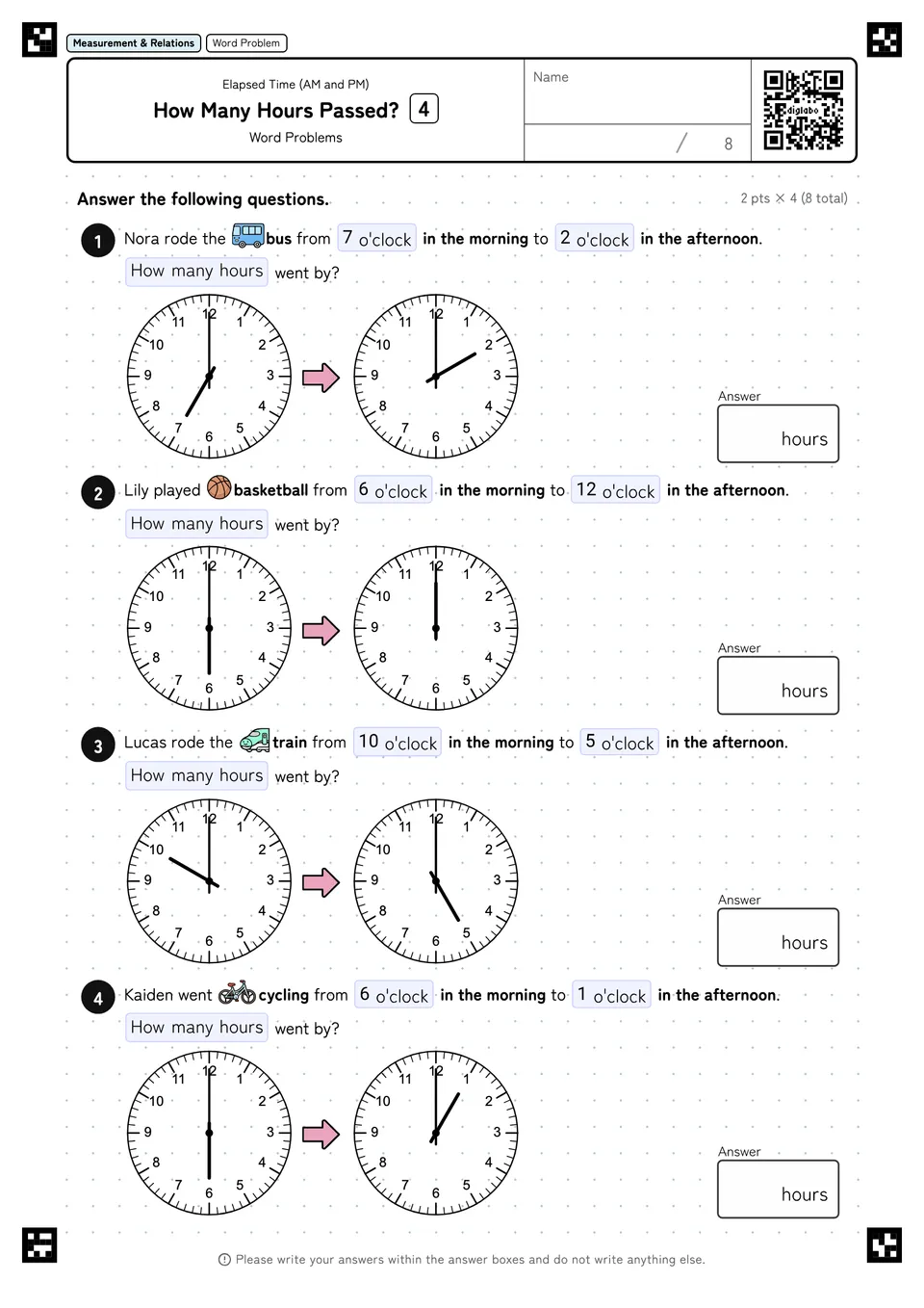 How Many Hours Passed? 4