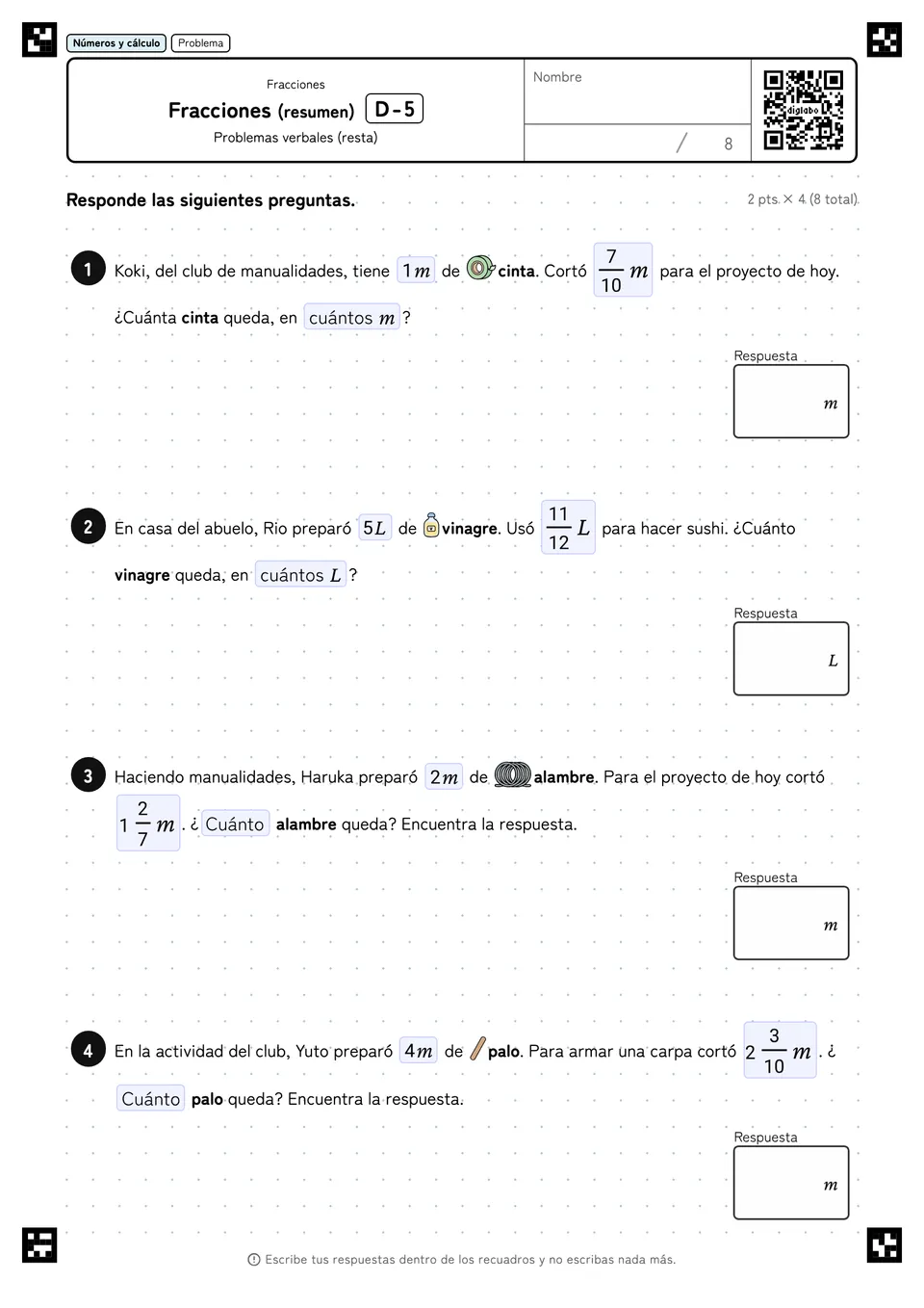 Fracciones (resumen) D-5